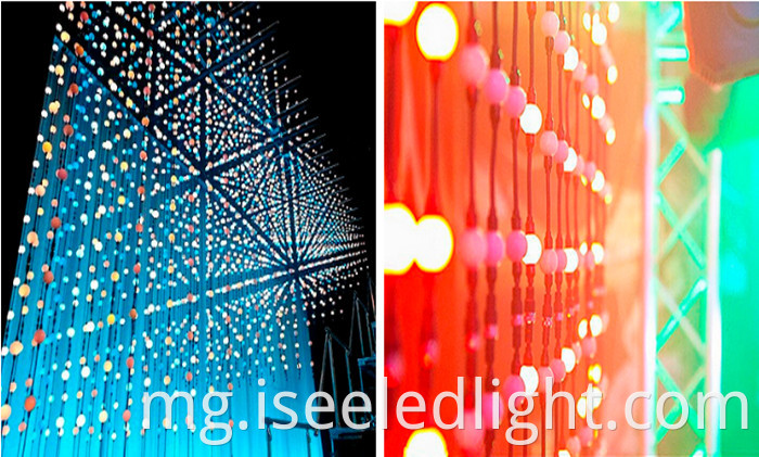 Led Pixel String Light 50mm 3D Ball String